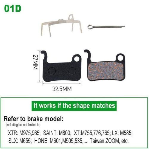 Plaquettes de frein à disque hydrauli semi-métalliques pour vélo,1 paire,pour WinterMANO SRAM AVID HAYES Magura Formula et Scooter