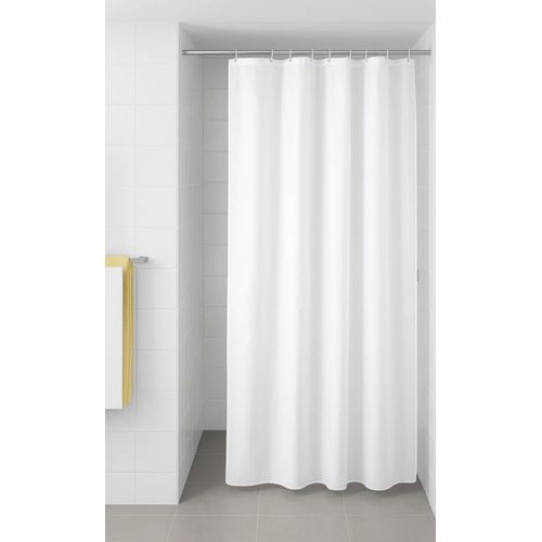 Rideau de Douche 150x200 cm + 12 Anneaux Blanc