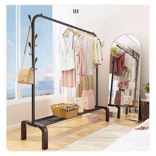 Porte - manteau sur pied avec étagère inférieure 143×96x42CM