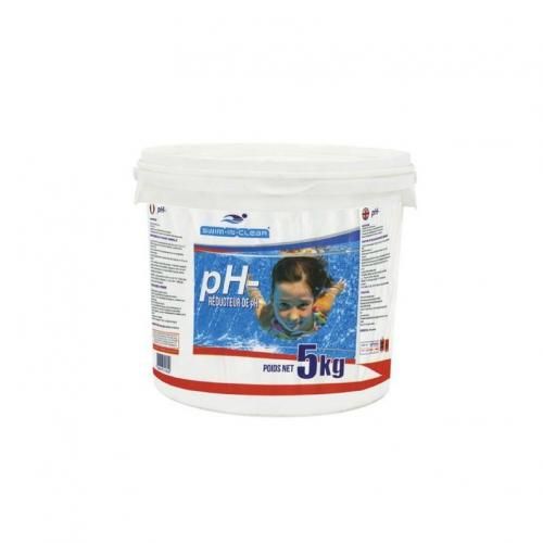 Ph moins poudre 5kg, ph- pour piscines