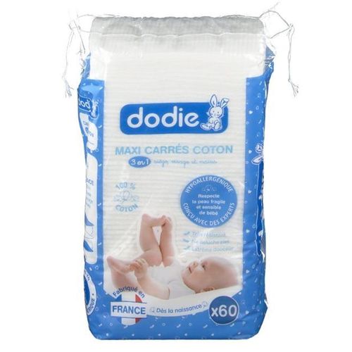 Maxi Carres Coton 3en1 60pcs