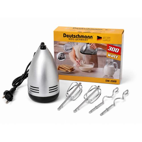 Batteur Électrique DM-200B – 300W – 7 Vitesses – 4 Accessoires – Fouets & Crochets