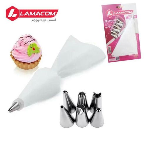 Poche à douille pour décoration de gâteau à la crème Plus 7 7 buses inoxydable