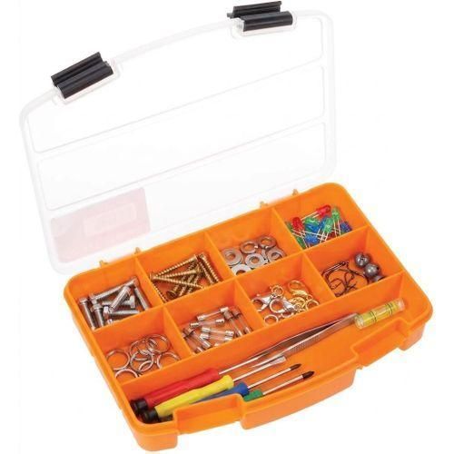 Boîte à outils plastique avec compartiments ajustables