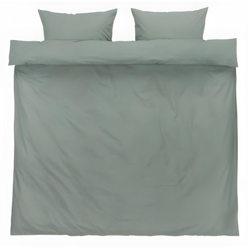 Parure de lit - Motif à Pois Discrets - Pour lit double - Vert Clair 240x220 cm