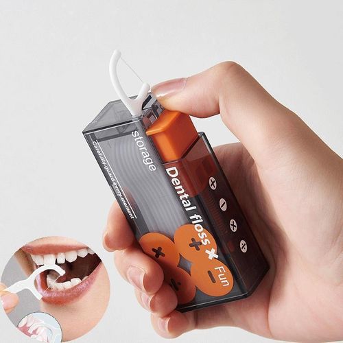 Distributeur Automatique de Bâtonnets de Fil Dentaire – Boîte Compacte + 10 Bâtonnets