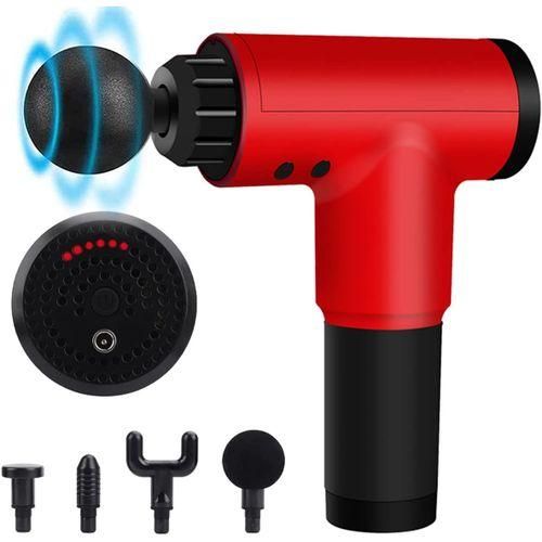 Pistolet de massage musculaire profond manuel électrique sans fil 4 Tètes