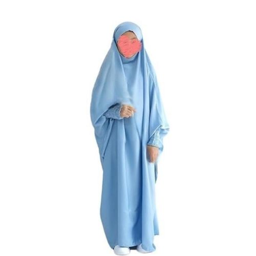 Abaya large avec hijab pour fille