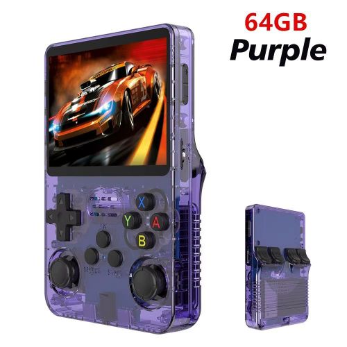 Console de jeu portable rétro R36S – Écran IPS de 3,5 pouces, design transparent, appareil de jeu portable avec jeux intégrés , système de jeu portable Gameboylecteur de jeux vidéo portable