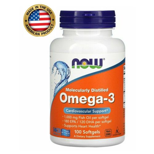Omga-3 distill molculairement 100 capsules