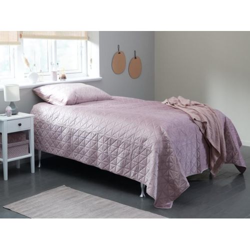 Couvre-lit Matelassé 220x240 cm – Rose Poudré – Dessus de Lit 2 Personnes – Douceur & Romantisme