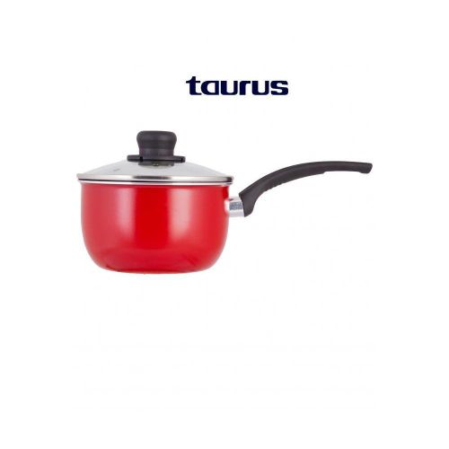 Taurus Casserole 16cm avec couvercle rouge VITAL Anti-Adhésive