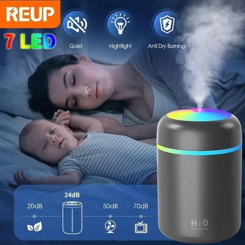 Humidificateur d'Air Atomiseur Diffuseur Huiles Essentielles LED 300 ml