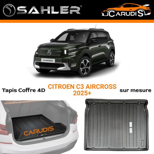Tapis de coffre 4D Citroen C3 Aircross II sur mesure imperméable antidérapant et sans odeur
