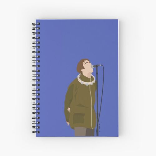 Liam Gallagher with Tambourine Spiral Notebook Bloc note