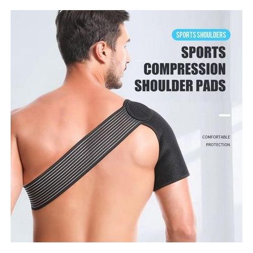 Orthese d'Epaule Reglable en Neoprene - Epauliere de Maintien et de Compression pour Sport, Douleurs, Tendinite et Luxation - Soutien Epaule Homme et Femme Noir (166 caractères)