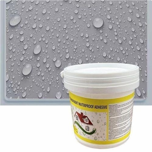 2pcs Agent d’étanchéité transparent, colle invisible anti-fuite, réparation fissures murales et toitures, traitement infiltrations d’eau waterproof