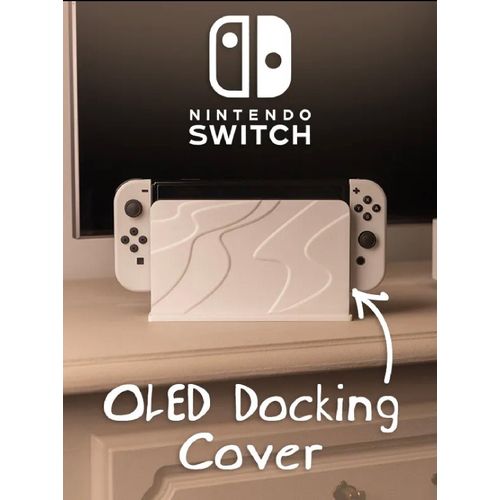 Housse de protection pour station d'accueil Nintendo Switch OLED - Blanc