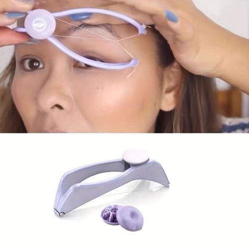 Outil d'Épilation au Fil Manuel pour femme, Épilation Naturelle pour Sourcils, Visage et Corp