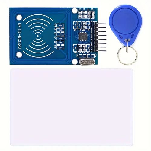 1pc Accessoires Robot FRC-522 RC522 Module Lecteur de Carte RFID avec Jukebox S50,Porte-clés Module MFRC-522 RC522 RFID Puce RFID Haute Fréquence pour Lecture et Écriture de Cartes Compatible avec Arduino, Raspberry Pi,ESP32