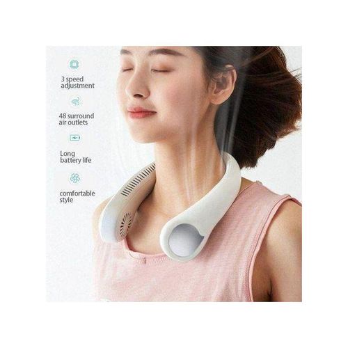 Ventilateur de Cou Portable Mains Libres – Rafraîchissement Instantané et Silencieux