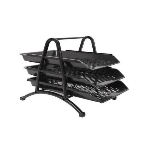 Bac à documents A4 à 3 niveaux noir