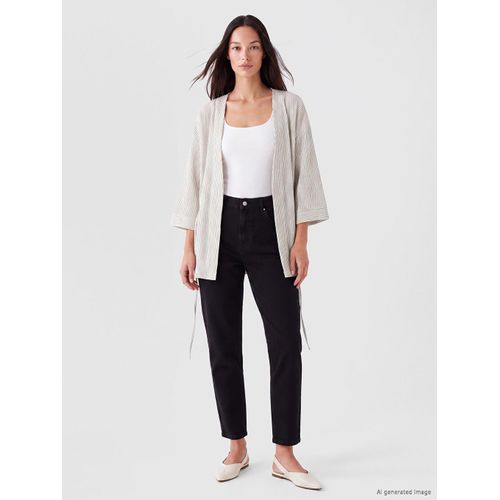 Jean Femme à Taille Élastique Coupe Régulière