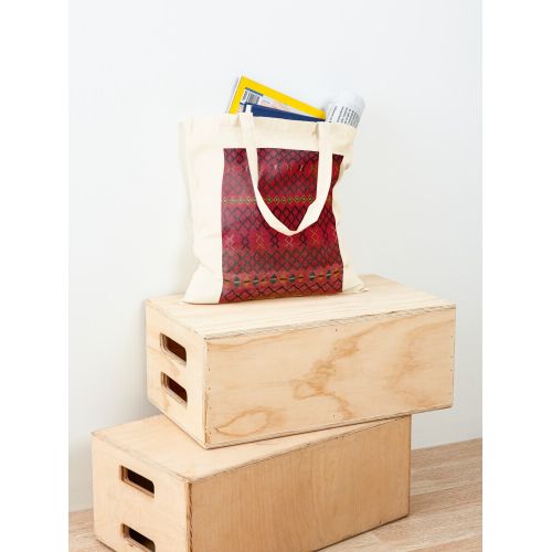 حقيبة يد قطن كلاسيكية بتصميم سجادة Berbe المغربية