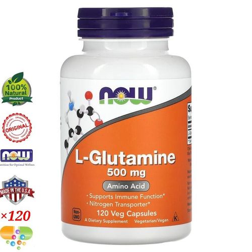L-Glutamine, 500 mg, 120 capsules végétales