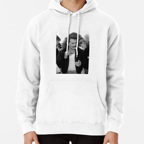 Photo de Freddie Mercury fumant des paparazzi des années 1980 Sweat à capuche épais