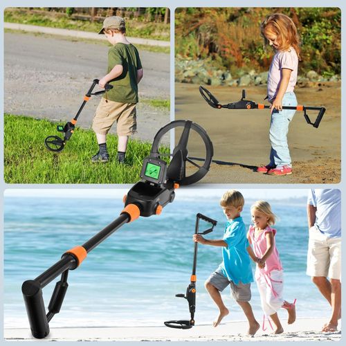 Détecteur de Métaux Léger et Portable pour Enfants avec Détection Sonore et Hauteur Ajustable Jeu de Plein Air