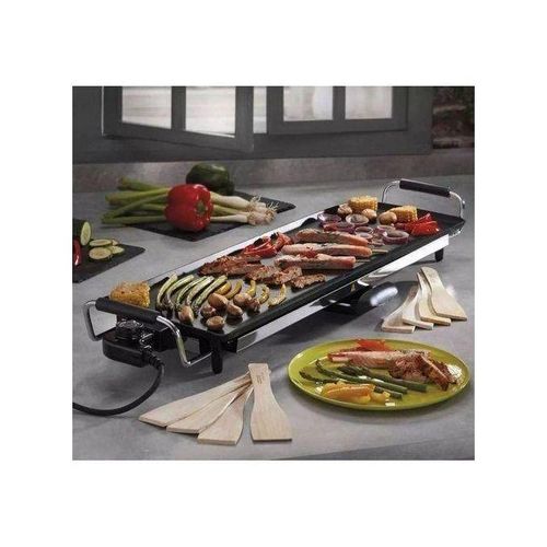 Grill électrique antiadhésif, Plat 90 x 23 cm.