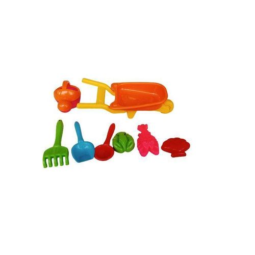 Kit Complet de Jouets de Plage et de Sable avec Brouette pour Enfants