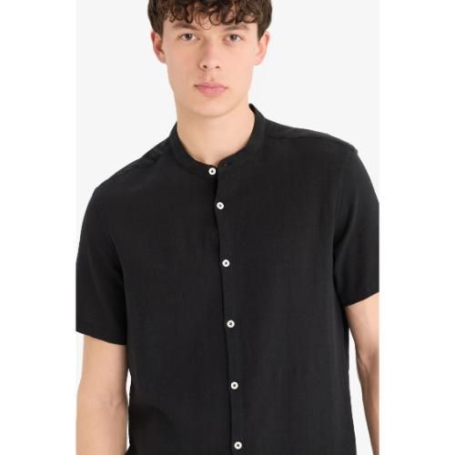 Chemise Homme coupe regular en coton - Noir - F0228AX.