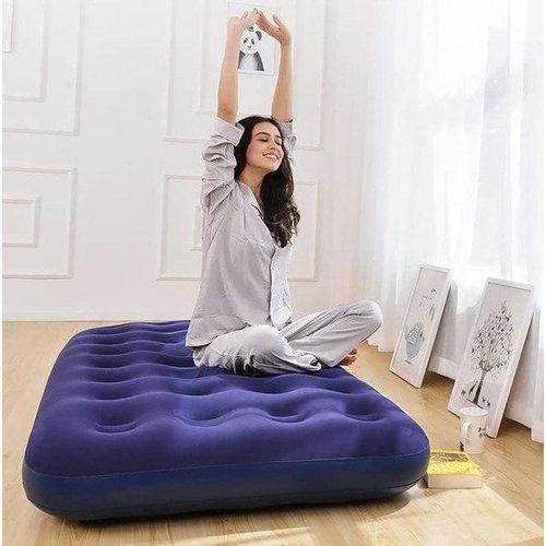 Matelas Gonflable Pliable, Lit Pneumatique Confortable, Matelas d’Appoint avec Support du Corps, Lit Gonflable Portable pour Maison et Camping