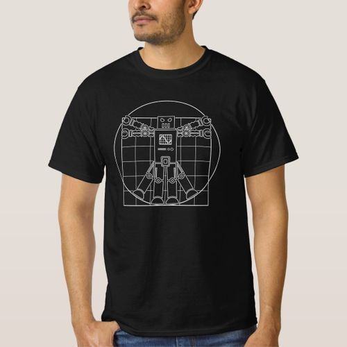 T-shirt de robot de da Vinci Vitruvian