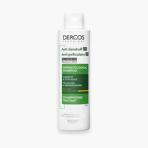 Dercos Technique Shampooing Traitant Anti-Pelliculaire DS – Pellicules et Démangeaisons, Cheveux Secs, Selenium DS & Acide Salicylique (Flacon de 200 ml)