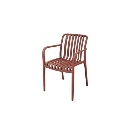 CHAISE SERENE AVEC ACCOUDOIRS - ROUGE