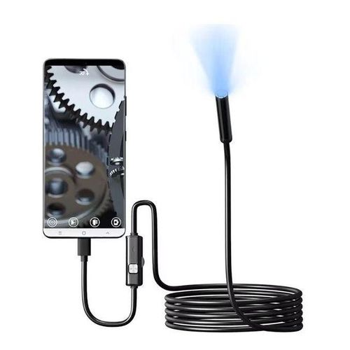 Mini Caméra endoscopique USB D'inspection 1M, 7.0mm lens Flexible, étanche, Led