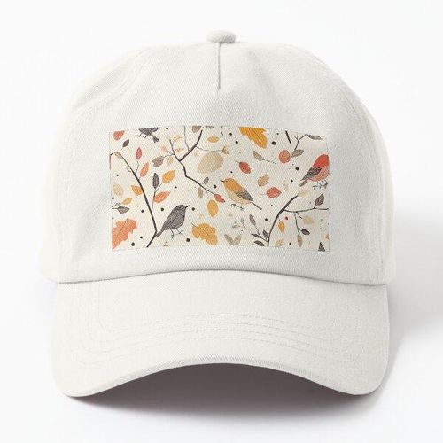 Motif d'automne - Automne douillet casquette blanc unique