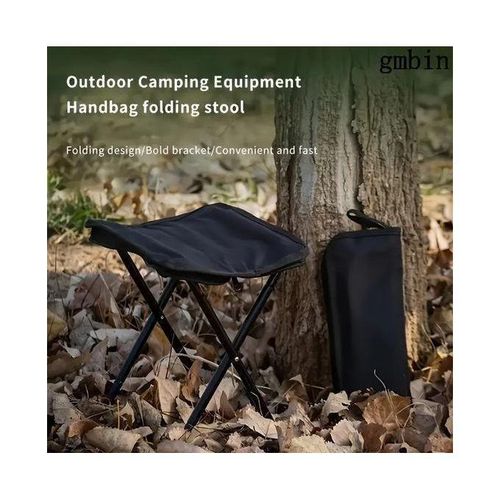 Tabouret Pliable Portable, Chaise de Camping et Pêche Extérieure, Cadre Ultra-Léger, Utilisation Toutes Saisons, Tissu Oxford Antidérapant, Se Glisse dans la Poche Latérale du Sac à Dos, Montage Rapide en 3 Secondes (Grand taille)