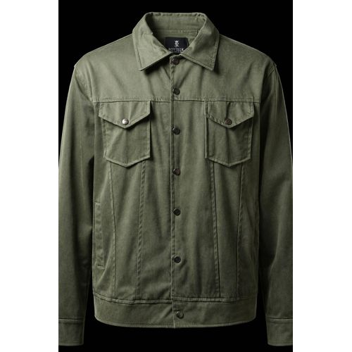 Veste Homme Verte Casual Mi-Saison – Coupe Moderne, Style Urbain Élégant