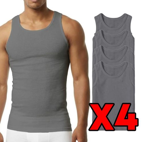 Pack De 4 Dbardeurs Homme Coton Bio Gris