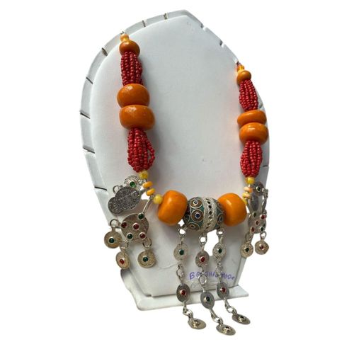 Grand Collier élégant fabriqué en Louban synthétique-nouvelle collection