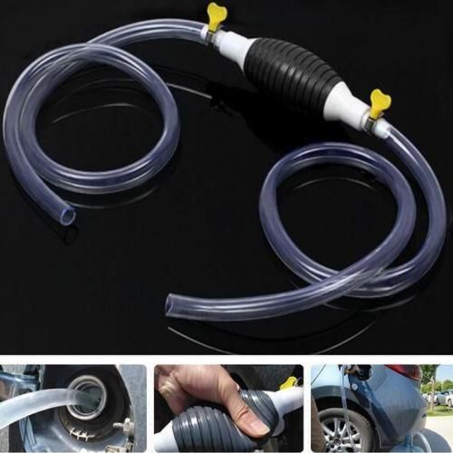 Pompe à Main Portable Voiture Transfert de Carburant Essence Huile Eau,fluides