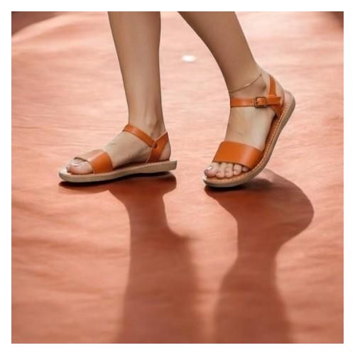 Sandales cuir véritable souple, pour un pas sans fatigue