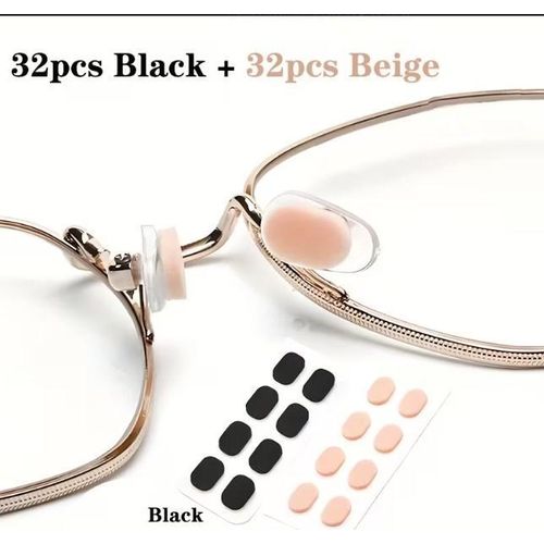 Pack 64 Plaquettes de Nez en Mousse EVA pour Lunettes – 1,5 mm – Auto-Adhésives, Antidérapantes et Confortables