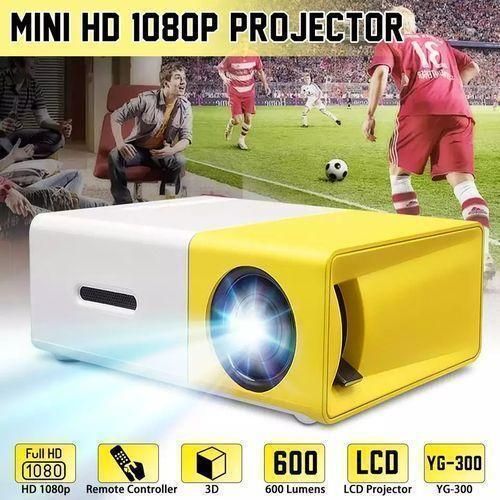 Mini Home Cénima Projecteur LED Portable Haute Définition 1080P