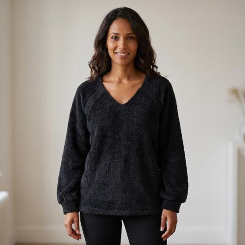 Pull À Dentelle Noir - PUKENH24