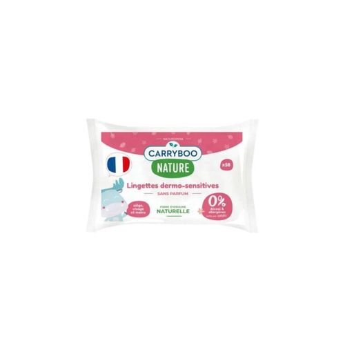 NATURE LINGETTES DERMO SENSITIVES 58 UNITES